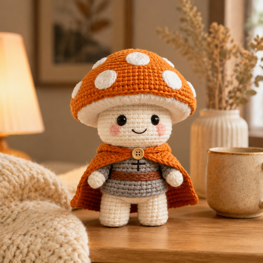 Mushroom Doll Crochet Kit