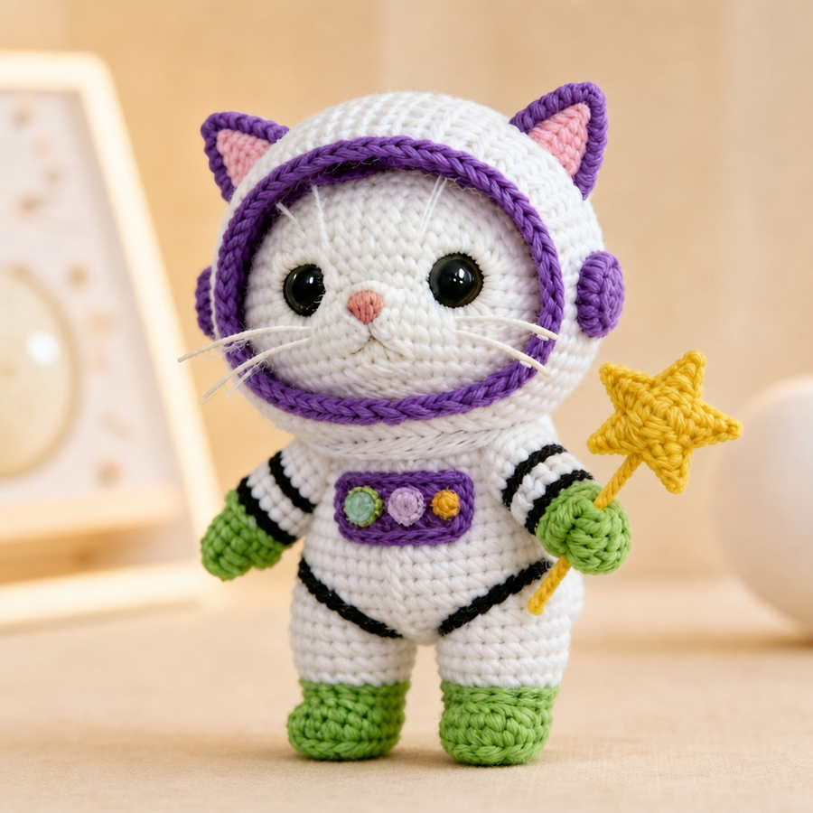 Astronaut Cat Crochet Kit