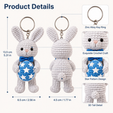 Bunny Keychain Crochet Kit