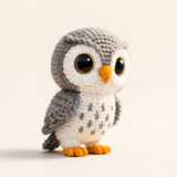Handmade Owl Crochet Plush | Finished Owl Amigurumi Gift