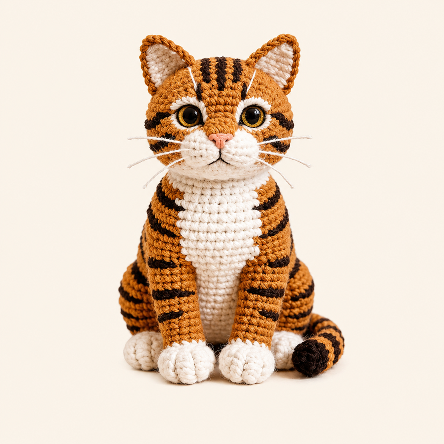 Tabby Cat Crochet Kit
